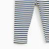 ZR White Blue Lining Front Button Trouser 5934