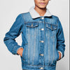 NPO Borge Collar Unisex Denim Jacket 11147