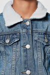 NPO Borge Collar Unisex Denim Jacket 11147